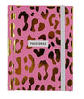 Password Book - Pink and gold leopard print design